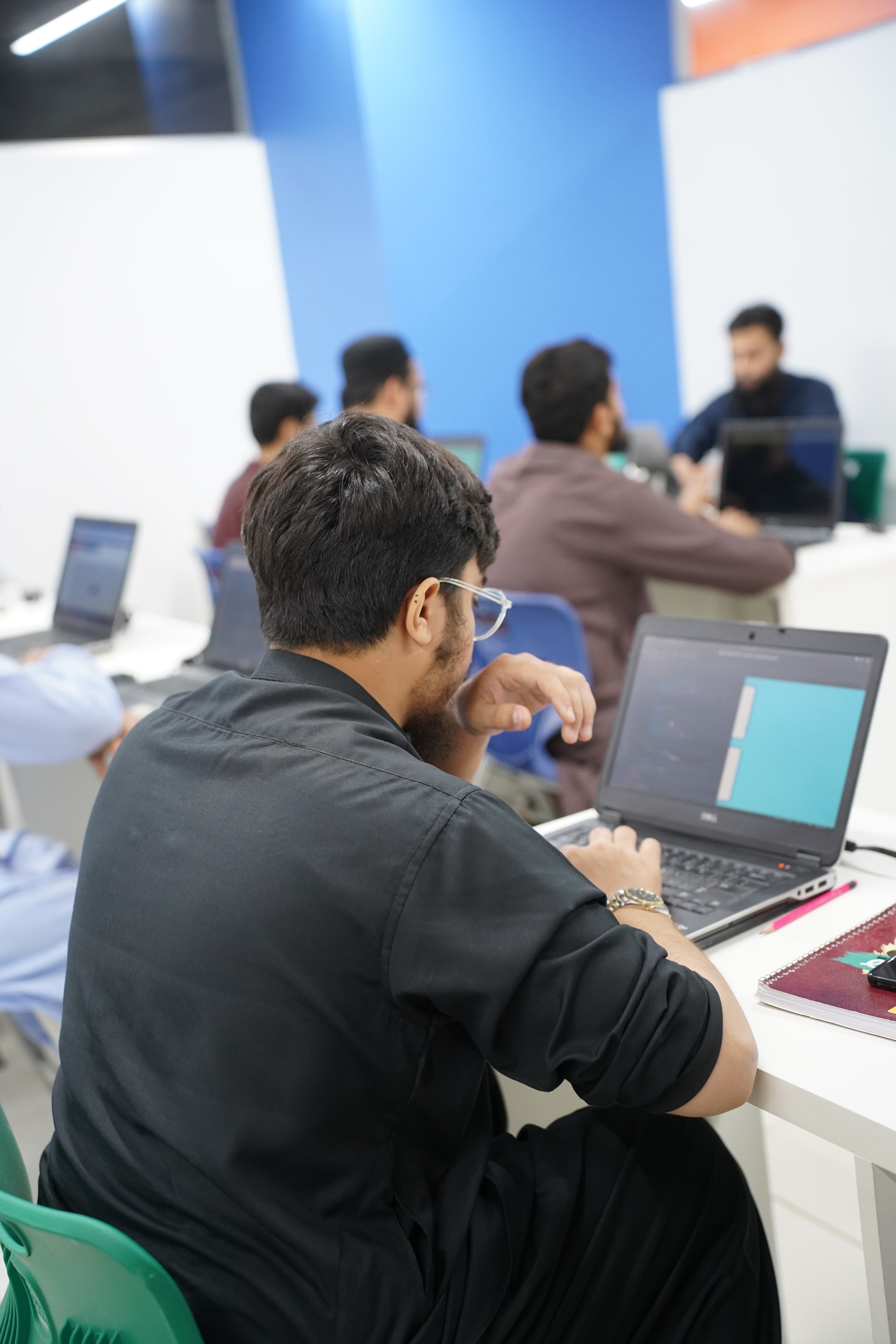 Students learning with education support