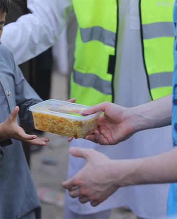 Food support prepared for families in need